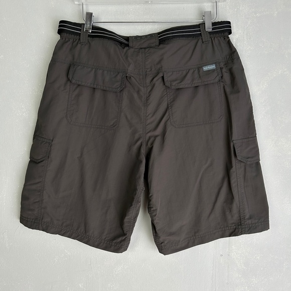 First Ascent trekwear men's size L Delta shorts cargo charcoal belted hiking NWT - Picture 6 of 12